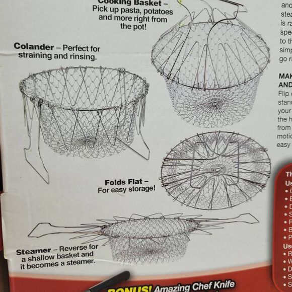 TeleBrands Chef Basket Deluxe NIP - Picture 4 of 8